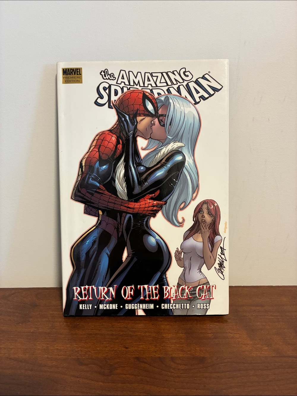 Spiderman & Blackcat Comic Book, hardcover, like new